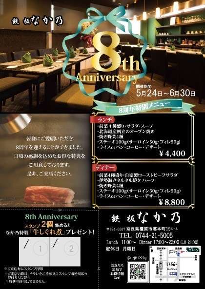 おかげさまで8周年